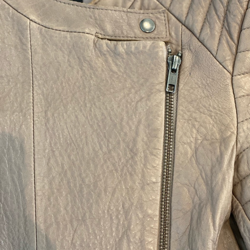 Saba Erica Biker Leather Jacket Size 6 - Picture 6 of 6